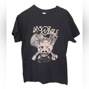 Days N Daze Black Band Tee Pig 1312 Save A Life Folk Punk - Punk with a Camera
